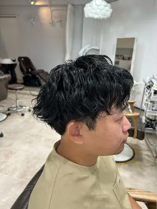 ショート パーマ メンズ see hair design所属・山口 悠人のヘアスタイル