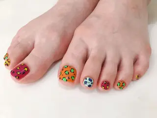 ネイル H’ami nailsalon 新大久保店所属・リサ 長さだし✨のネイルデザイン