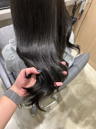 ロング カラー 新宿ハイトーン/ カットモデル/のりかのヘアスタイル