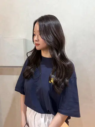 ロング カラー 幣 あや乃のヘアスタイル
