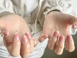 ネイル ki🍒🍒 ki ツルツルネイルのネイルデザイン