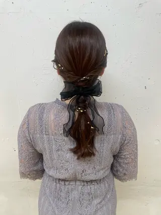 ロング カラー ヘアアレンジ 髪質改善/縮毛/新宿 🫧SUZUKA🫧のヘアスタイル