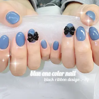 ネイル ちゅるんネイル🩵 miyuのネイルデザイン