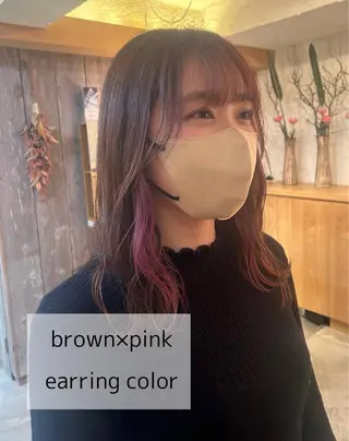 セミロング dulce oro所属・円山/ブリーチ/暖色 Kiriのヘアスタイル