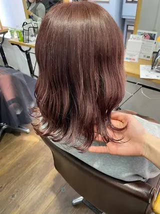 セミロング カラー ヒカ/外国人風 デザインカラーのヘアスタイル