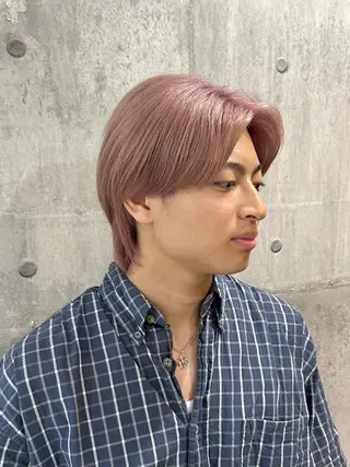 ショート カラー メンズ enrichミヤモト ヒロヤのヘアスタイル