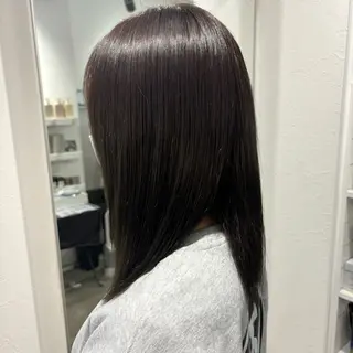 セミロング カラー 髪質改善ストレート /暖色カラー🎀🪞のヘアスタイル