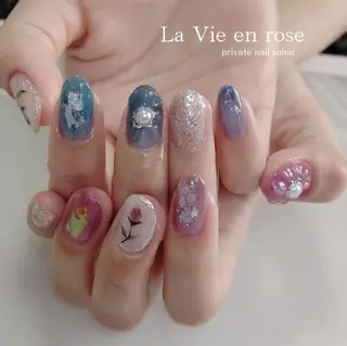 ネイル ラヴィアン ローズのネイルデザイン