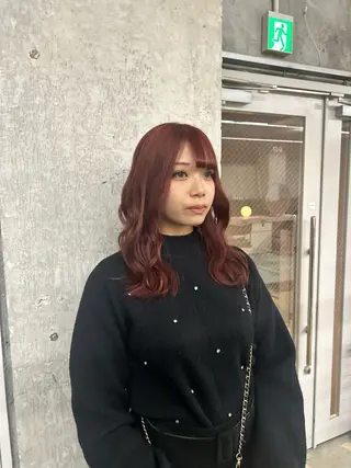 ロング 松井ゆら/ 酸性ストレート/暖色のヘアスタイル