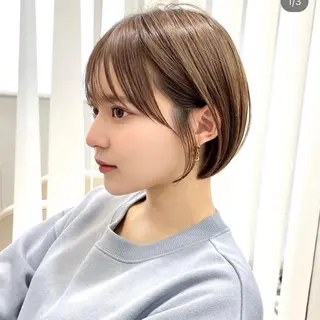ショート 縮毛矯正、髪質改善 肘以上無料のヘアスタイル