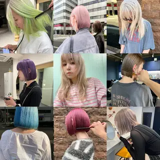 ショート ハイトーン/メンズ/ ボブ RINのヘアスタイル