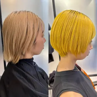 ショート SALOWIN心斎橋Suite店所属・ブリーチ毛にもできる 縮毛矯正|鷹司郎のヘアスタイル