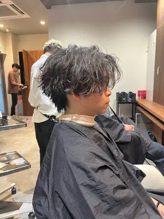 ミディアム パーマ メンズ 🎧メンズパーマ特化 /RUI🎧のヘアスタイル