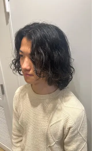 パーマ メンズ 吉松 大輝のヘアスタイル
