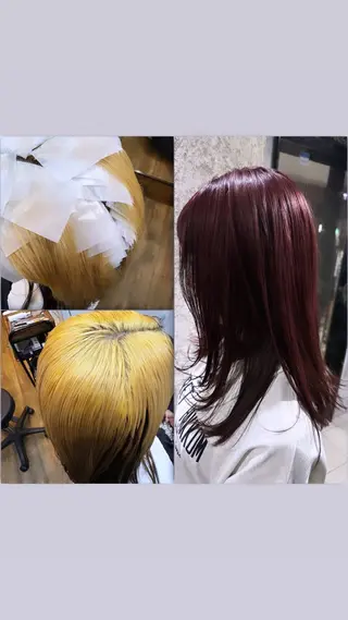 セミロング カラー 椎葉 祐也のヘアスタイル