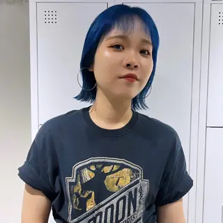 ショート カラー ボブ/ダブルカラー 縮毛矯正/支持多数のヘアスタイル