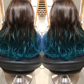 ロング カラー 大久保 隆蔵のヘアスタイル