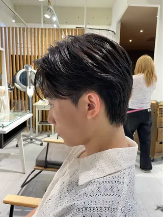 ショート パーマ メンズ 🇰🇷韓国風カット 🇰🇷　鈴木海斗のヘアスタイル