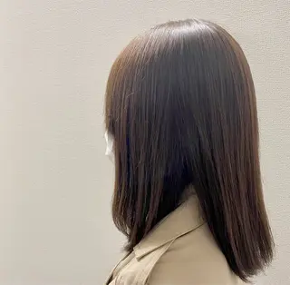 ミディアム カラー やました りんのヘアスタイル