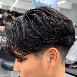 ショート パーマ メンズ 🌀メンズパーマ🌀 縦落ち/波巻きのヘアスタイル