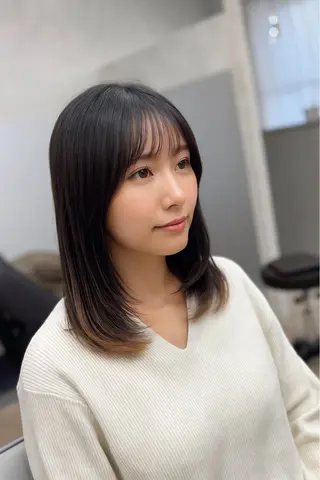 ミディアム ✨韓国ヘア✨ レイヤー✂️鎌倉楓麻のヘアスタイル