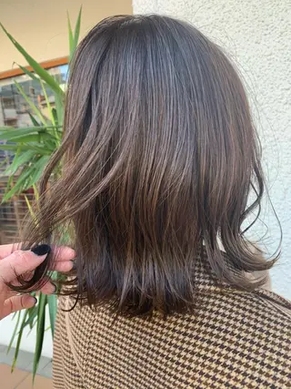 ミディアム カラー ヘアアレンジ 中津/柔らかカラー/ ナガオ　イズミのヘアスタイル