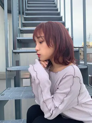 ミディアム カラー Sana / 韓国ヘア / カラーのヘアスタイル