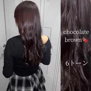 ロング カラー aoi/暖色カラー/ プツッとボブ🎀のヘアスタイル