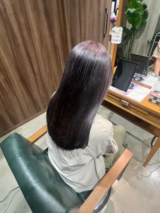 ロング 空 龍之介 カラー 特化/髪質改善/韓国のヘアスタイル