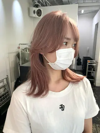 ミディアム カラー レイヤーカット/艶髪 ✨💭KIRARIのヘアスタイル