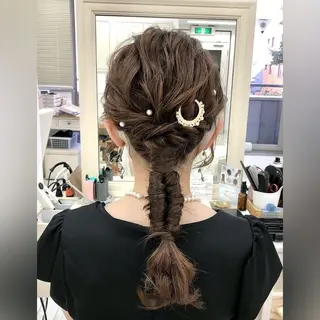 ヘアアレンジ 似合わせヘアメイク 💐オダギリチアキのヘアスタイル