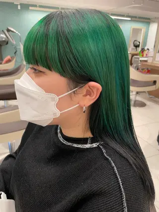 セミロング カラー 福島成美/髪質改善 縮毛矯正/カラーのヘアスタイル