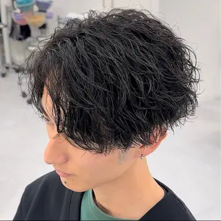 パーマ メンズ メンズ専門/パーマ 特化/栄/北出瑞貴のヘアスタイル