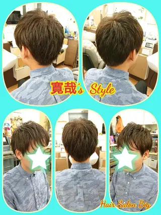 カラー メンズ ヘアサロンbig所属・田元 寛哉のヘアスタイル