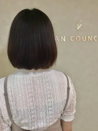 ミディアム 吉田 恒のヘアスタイル