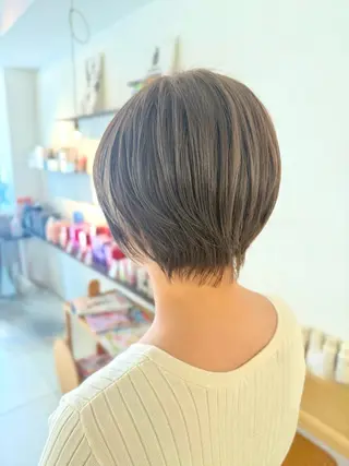ショート カラー 安永 涼のヘアスタイル