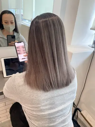 セミロング カラー ショートカット/ 江森　遼祐のヘアスタイル