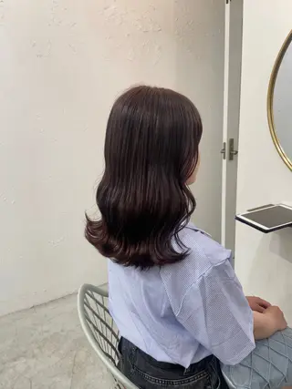 セミロング カラー ROMMY.所属・ナカノユウ/本厚木/ レイヤーカットのヘアスタイル