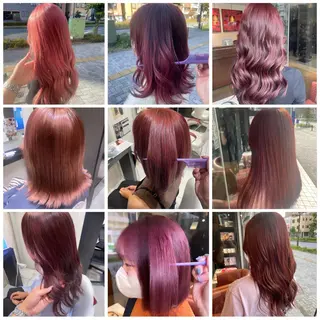 カラー 💞暖色カラー 💞risaのヘアスタイル