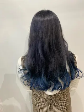 セミロング カラー ハイトーンカラー RYUのヘアスタイル