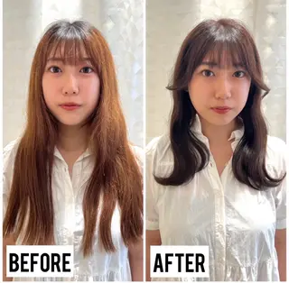 セミロング 似合わせ·ストレート /サカキ ヒナタ🌻のヘアスタイル