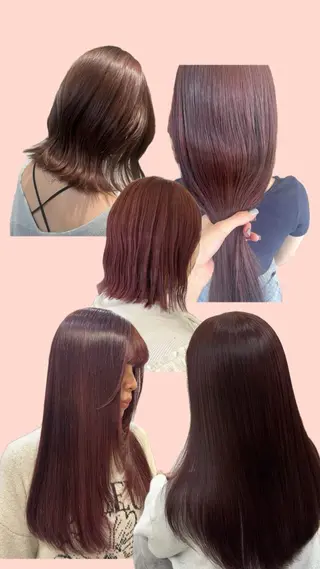 カラー 山口 愛結のヘアスタイル