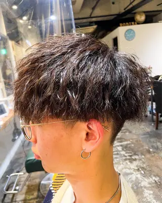 パーマ メンズ 大人ショート🥂みつ はし こうだい🦕のヘアスタイル