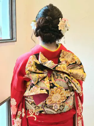 セミロング ヘアアレンジ 【大宮】デザイナー Anne 諳 アンのヘアスタイル