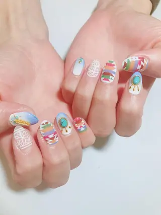 ネイル みよし市 nail salon*pomnal.co所属・Shimada Harukaのネイルデザイン
