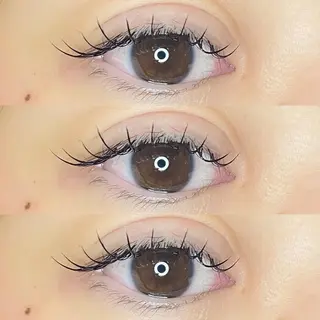 マツエク・マツパ 肌に馴染むハイトーン /ミルクティーカラーのヘアスタイル