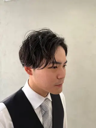 ショート 柏/メンズパーマ/ ナチュラル/颯寿のヘアスタイル