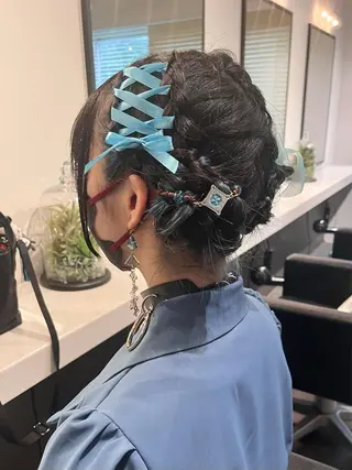 ミディアム ヘアアレンジ オタク特化🎀 顔まわり🎀ゆうなのヘアスタイル