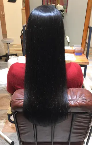 ロング カラー シールエクステ⭐️ オオミタクヤのヘアスタイル