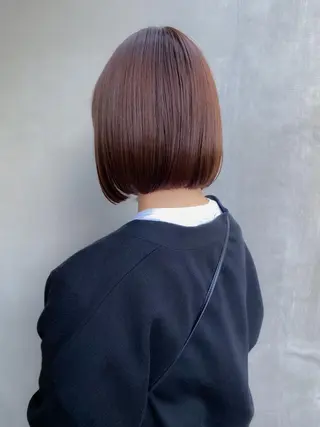 ショート カラー 板谷みさき /艶ボブ/藤沢美容室のヘアスタイル